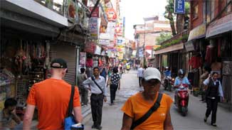 Kathmandu -Thamel District - street scene