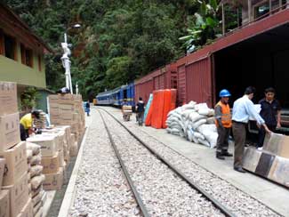 Train unloading