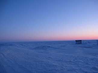 Ice and snow coverd Arctic Ocean