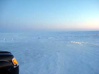 Ice and snow coverd Arctic Ocean